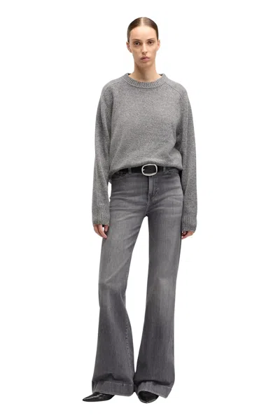 7 For All Mankind Tailorless Dojo Jeans With Front And Back Pockets In Gray