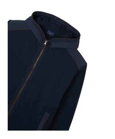 Paul & Shark X-soft Cotton Sweatshirt With Typhoon Re-4x4 Stretch Details In Blue