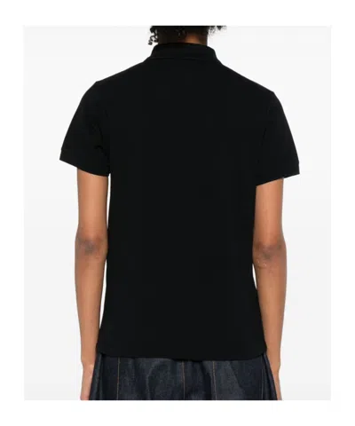 Maison Kitsuné Baby Fox-patch Polo Top In Animal Print