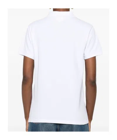 Maison Kitsuné Maison Kitsune 'baby Fox' Polo Shirt In White