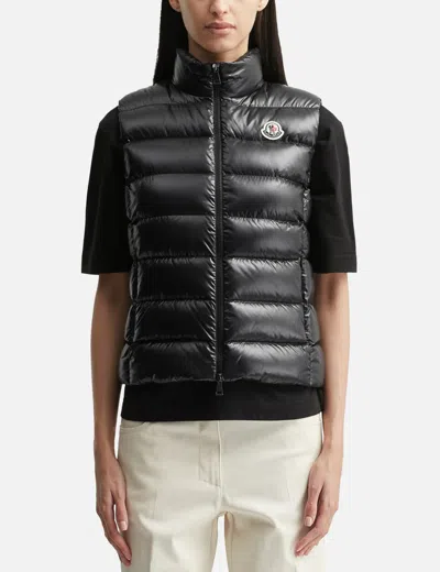 Moncler Liane Nylon Down Vest In Black