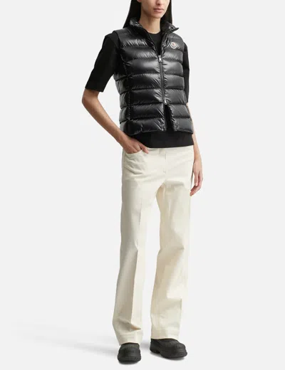 Moncler Liane Nylon Down Vest In Black