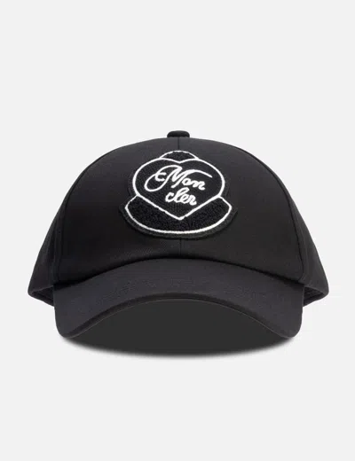 Moncler Women Logo Baseball Cap In Black