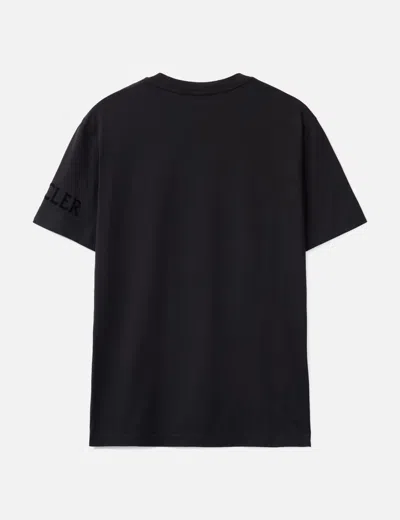 Moncler Soft Cotton Short Sleeve Crew Neck T-shirt In Black