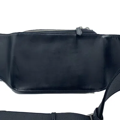 Pre-owned Balenciaga Black Canvas Leather Fanny Pack Pouch Sling Bag ()