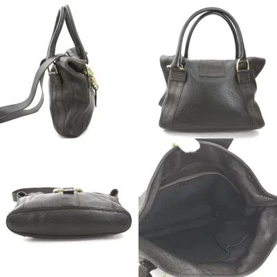 Pre-owned Bvlgari Brown Leather Handbag Shoulder Bag ()