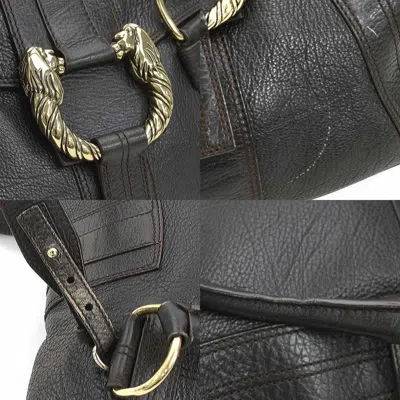 Pre-owned Bvlgari Brown Leather Handbag Shoulder Bag ()