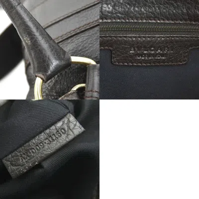 Pre-owned Bvlgari Brown Leather Handbag Shoulder Bag ()