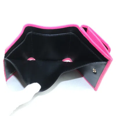 Pre-owned Bvlgari Pink Leather Wallet (tri-fold) ()