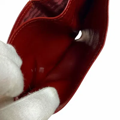 Pre-owned Cartier Bordeaux Leather Wallet (bi-fold) () In Burgundy