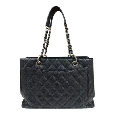 Pre-owned Chanel Black Caviar Leather Tote Bag ()