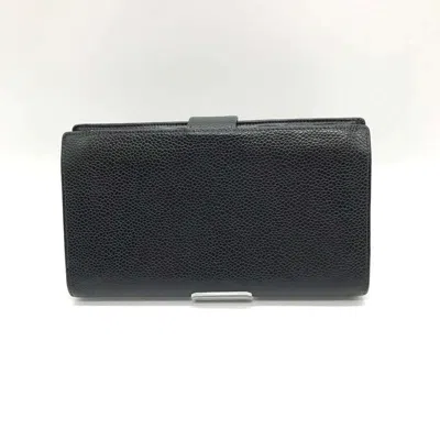 Pre-owned Chanel Black Caviar Leather Wallet (bi-fold) ()