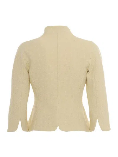 Elisabetta Franchi Tailored Double-breasted Blazer With Gold Buttons In Blue