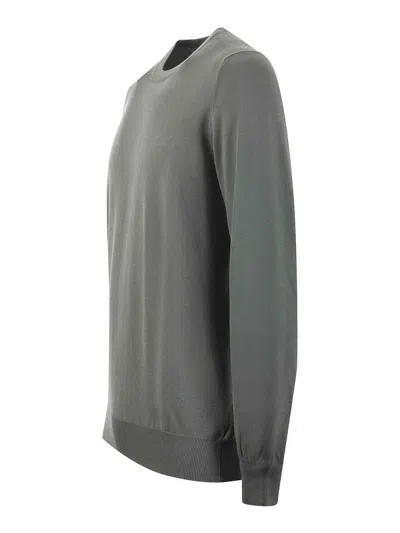 Fay Cotton Yarn Sweater In Green