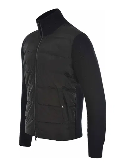 Herno Wool Down Jacket Comforter Jackets And Coats Black In Black
