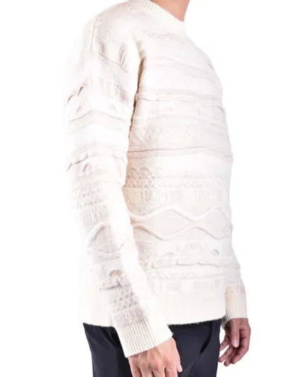 Laneus Textured Knitwear In Soft Creamy Hue In Neutral