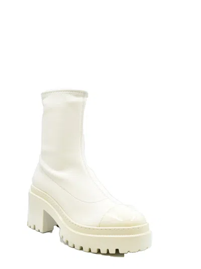 Giuseppe Zanotti Multicolor Leather Ankle Boots With Block Heel In Neutral