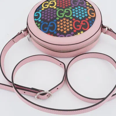 Pre-owned Gucci Multi-color Pink Pvc Leather Shoulder Bag ()