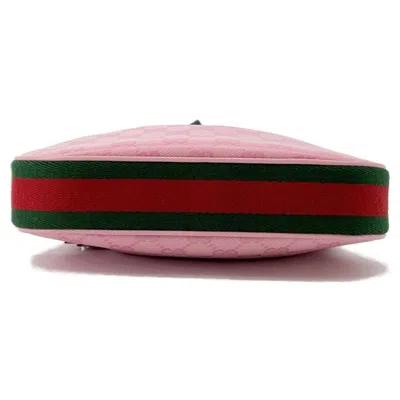 Pre-owned Gucci Pink Pvc Canvas Shoulder Bag ()