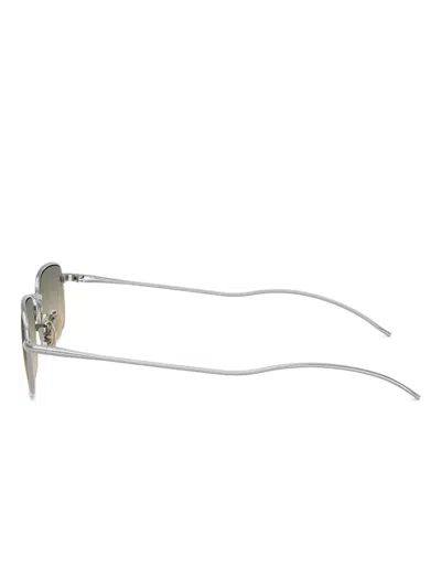 Oliver Peoples Tk-14 53mm Rectangular Sunglasses In Metallic