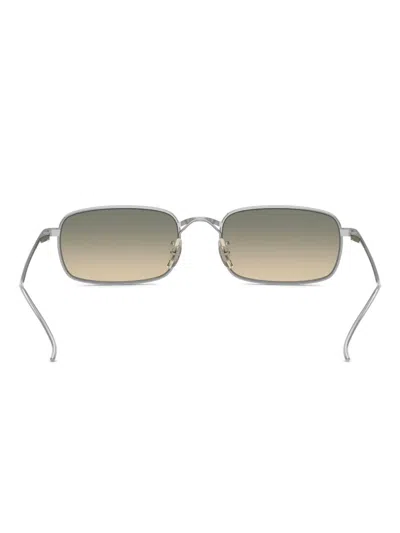 Oliver Peoples Tk-14 53mm Rectangular Sunglasses In Metallic