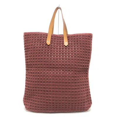 Pre-owned Hermes Ahmedabad Brown Canvas Handbag Tote Bag ()
