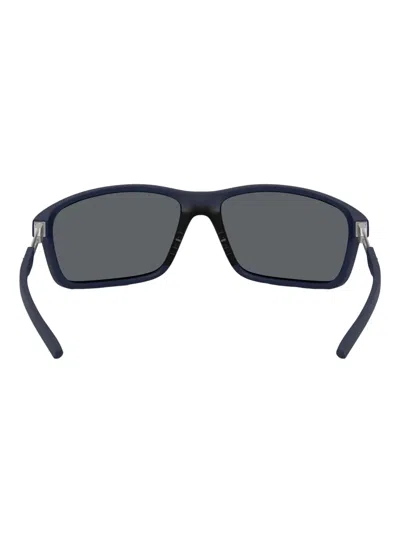Scuderia Ferrari Rectangle-frame Sunglasses In Blue