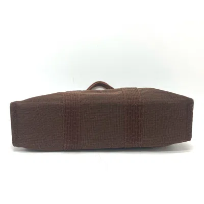 Pre-owned Hermes Brown Canvas Handbag Tote Bag ()