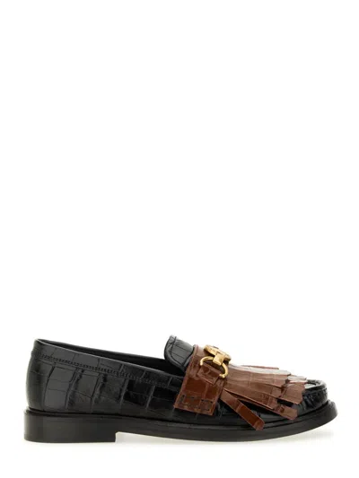 Moschino Moccasin With Bangs And Coin