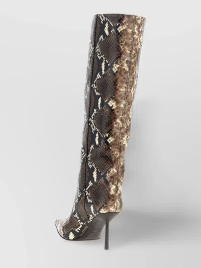 Le Silla 'serpent' Knee High Stiletto Boots In Multi