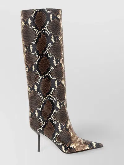 Le Silla 'serpent' Knee High Stiletto Boots In Multi