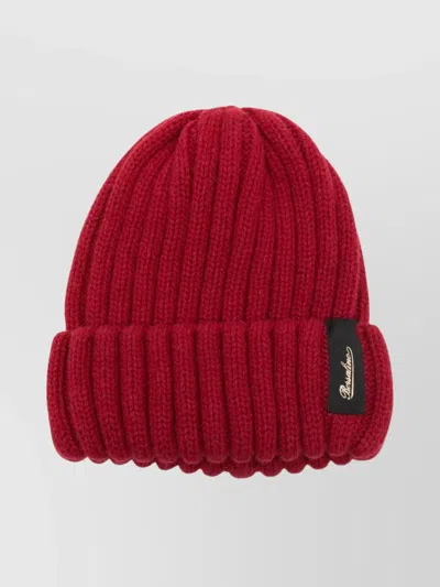 Borsalino Cashmere Beanie Featuring Folded Cuff In Brown