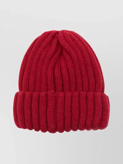 Borsalino Cashmere Beanie Featuring Folded Cuff In Brown