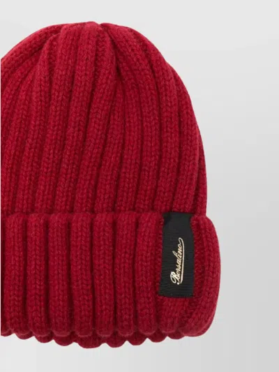 Borsalino Cashmere Beanie Featuring Folded Cuff In Brown