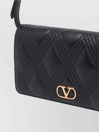 Valentino Quiltie 67 Mini Shoulder Bag In Quilted Nappa In Black