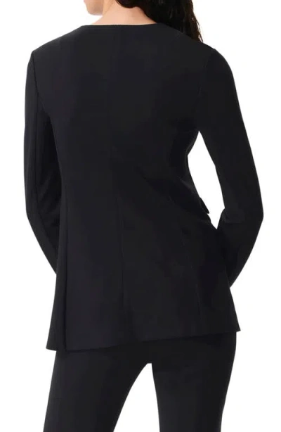 Rag & Bone Roslyn Ponte U-neck Blazer In Black