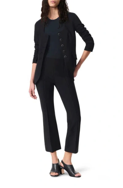 Rag & Bone Roslyn Ponte U-neck Blazer In Black