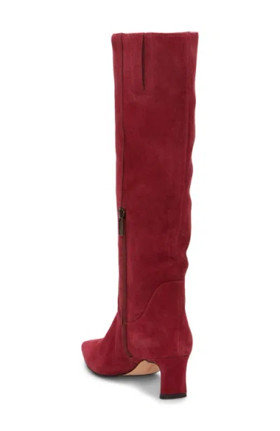 Vince Camuto Avriah Knee High Boot In Burgundy