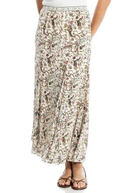 Max Studio Georgette Godet Maxi Skirt In Neutral