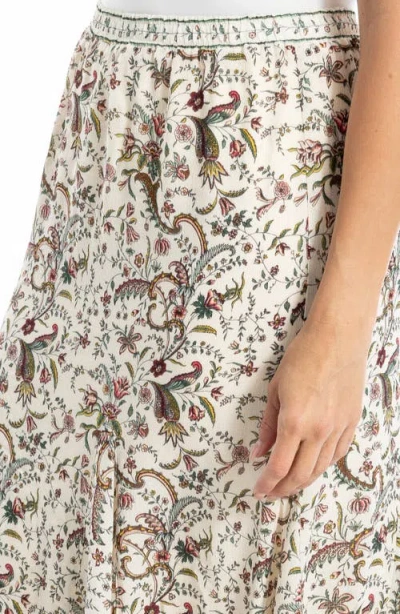 Max Studio Georgette Godet Maxi Skirt In Neutral