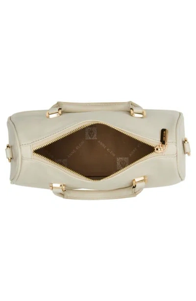 Anne Klein Midi Top Handle Satchel In Neutral
