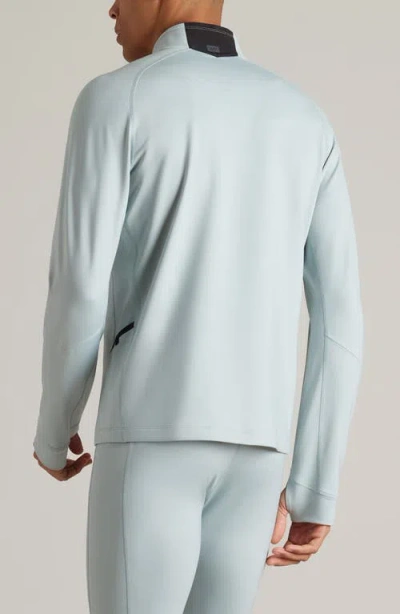 Rhone Thermal Run 1/2 Zip Pullover In Blue