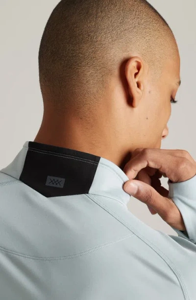 Rhone Thermal Run 1/2 Zip Pullover In Blue