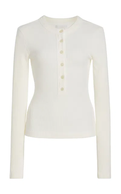 Citizen Of Humanity X Bloom Farm Exclusive Varra Cotton Henley Shirt In White