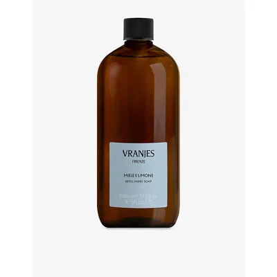 Dr Vranjes Miele E Limone Hand Soap Refill 500ml In Burgundy