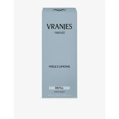 Dr Vranjes Miele E Limone Hand Soap Refill 500ml In Burgundy