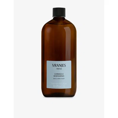Dr Vranjes Cipresso E Rosmarino Hand Soap Refill 500ml In Burgundy