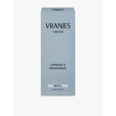 Dr Vranjes Cipresso E Rosmarino Hand Soap Refill 500ml In Burgundy