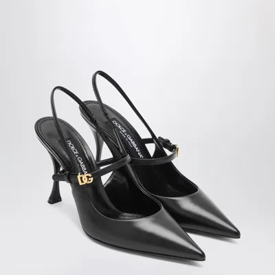 Dolce & Gabbana 90mm Slingback Heels In Black