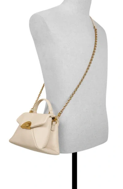 Ted Baker London Poppy Moon Leather Top Handle Bag In White